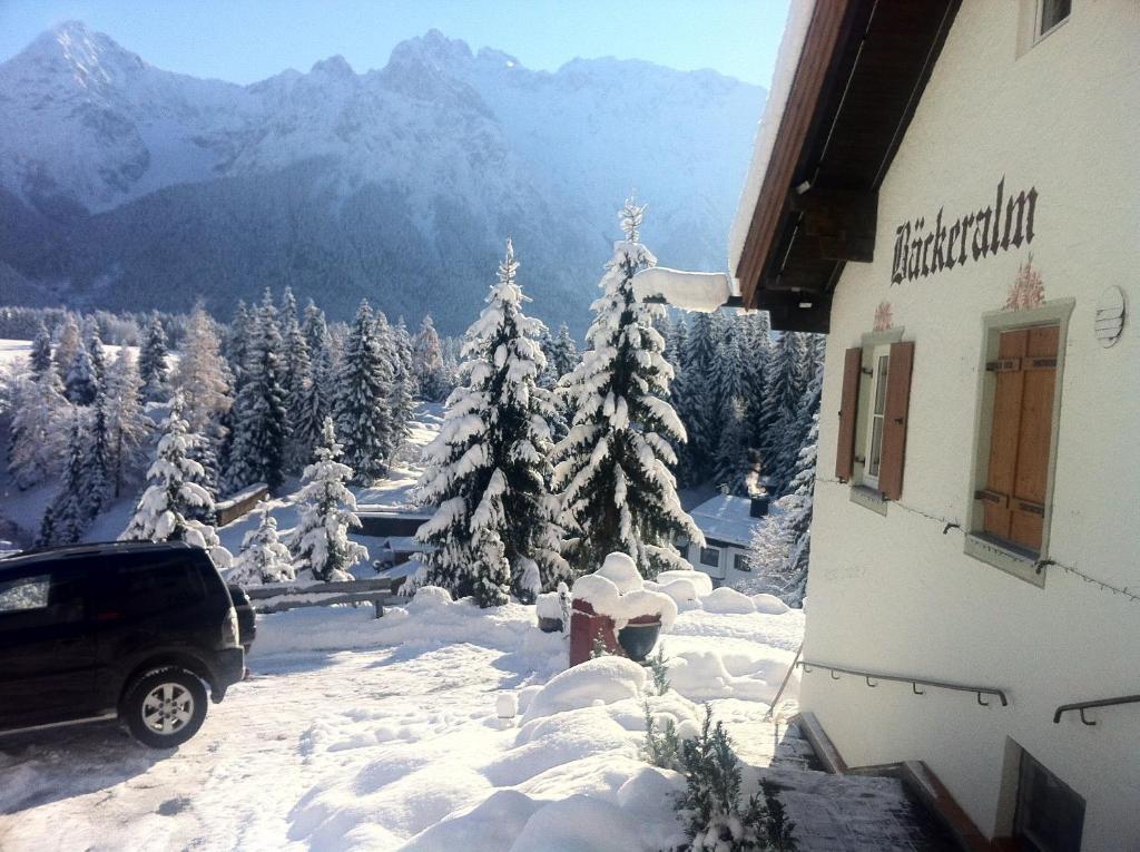 Baeckeralm - B&B 16 + Mittenwald Eksteriør billede
